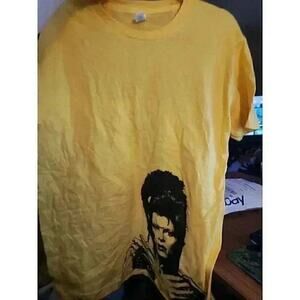 David Bowie Unisex T-Shirt Wig Out Graffiti NWOT Sz L Excellent BBB